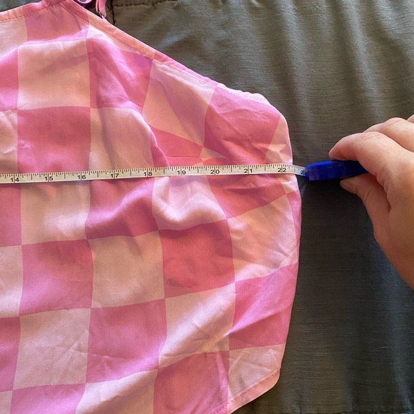 Grayson Threads Pink Checkered Satin Camisole - Picture 7 of 8